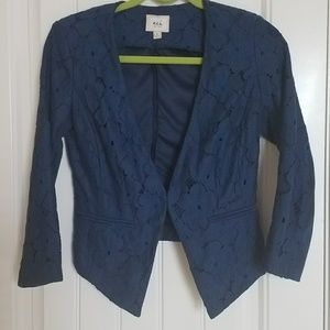 Eci Navy Blue eyelet blazar